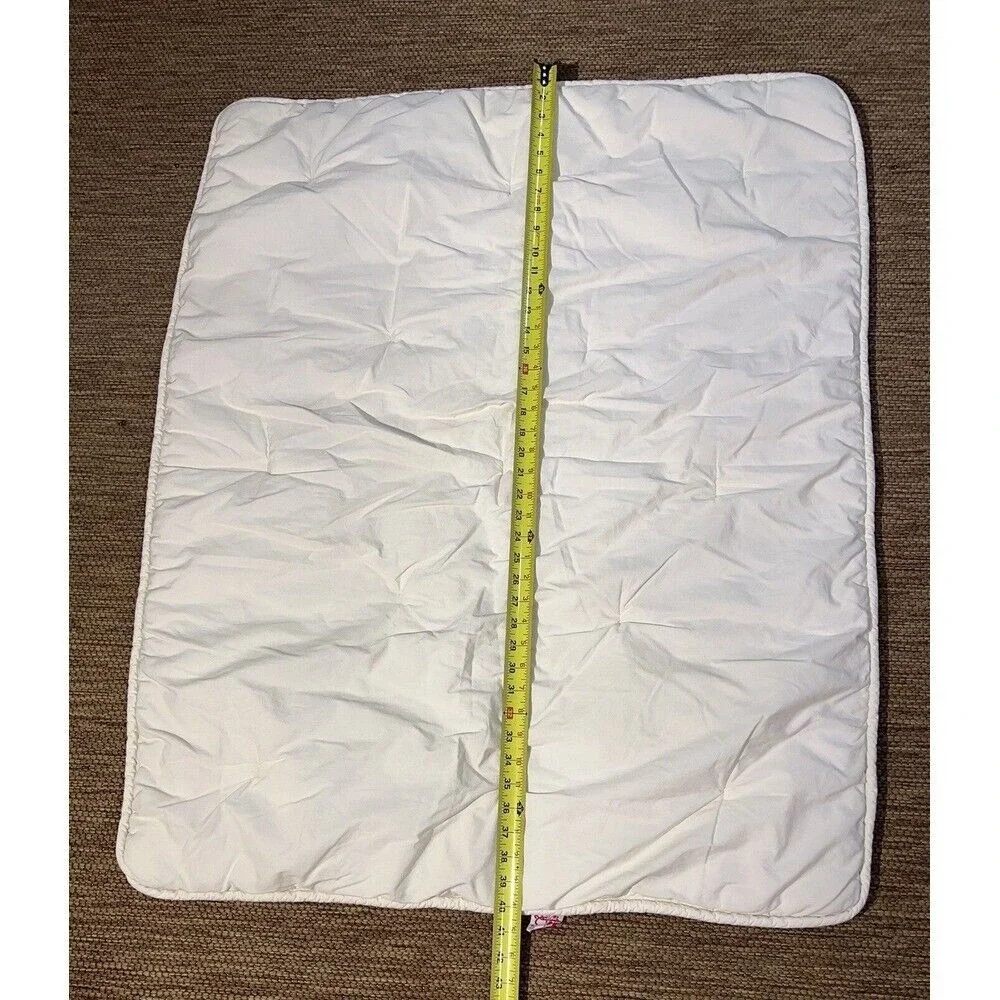 Red‎ Calliope Baby Blanket Quilted White Soft Nursery Crib Play Mat